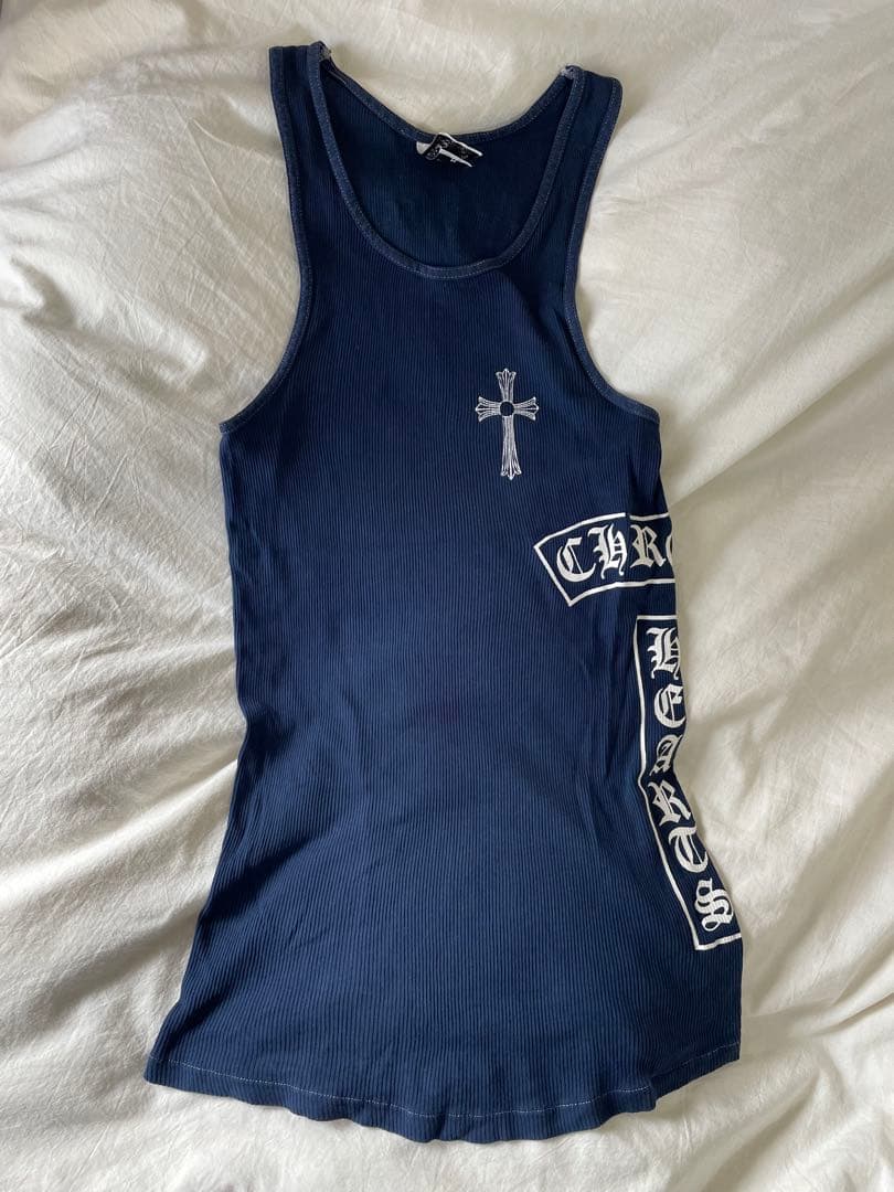 CHROME HEARTS ネイビー タンクトップ