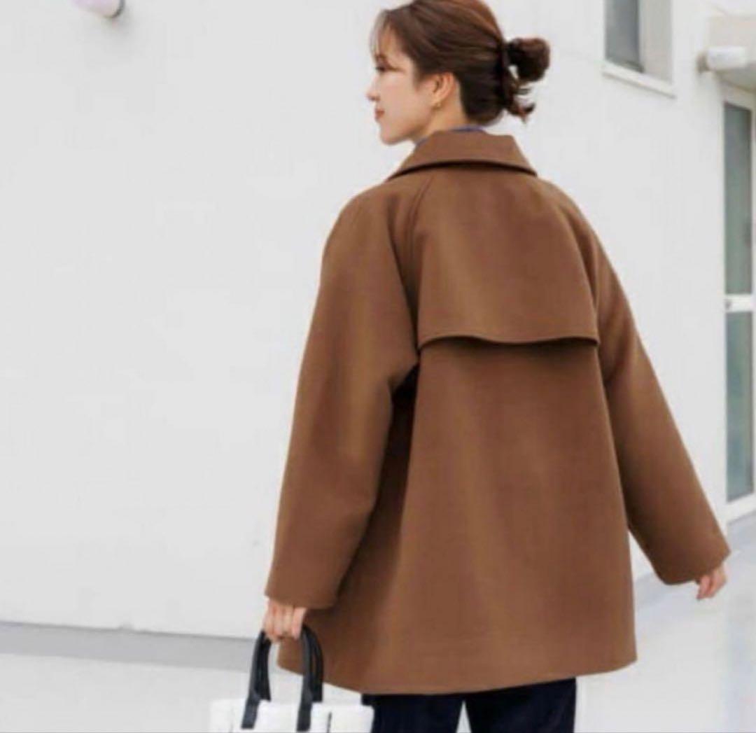 大人気✨URTECK ミドル丈コート M 茶色 キャメル 卒服 卒園式 卒業式