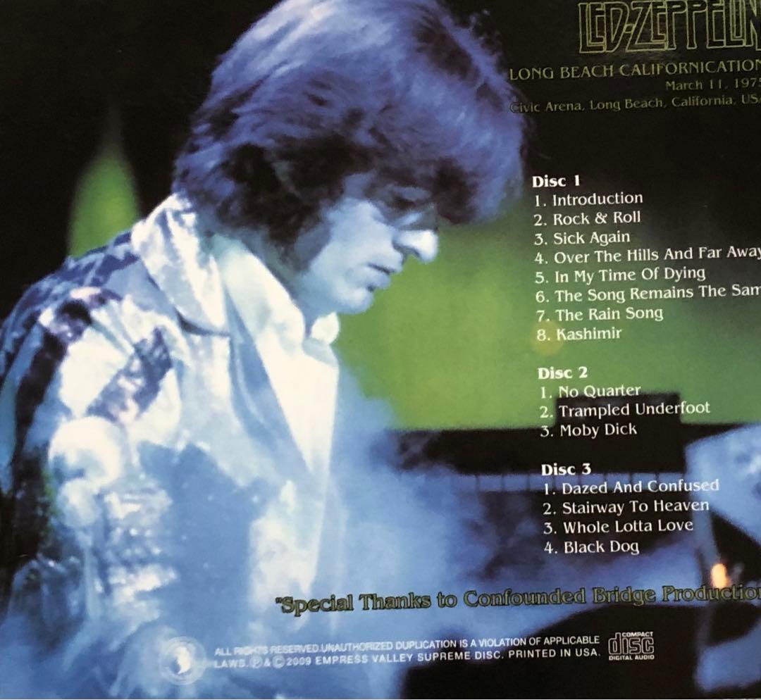 洋楽 LED ZEPPELIN LONG BEACH CALIFORNICATION
