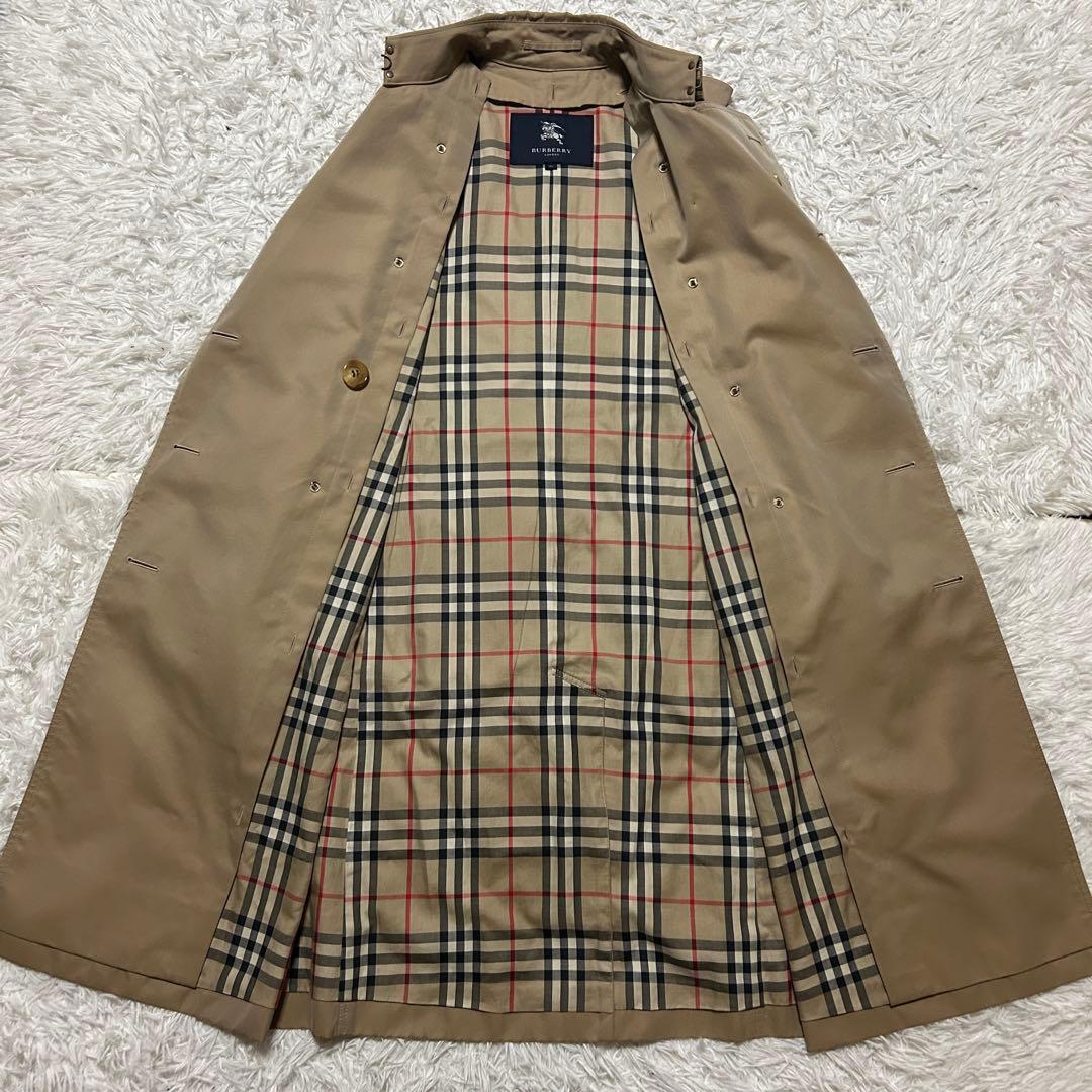【】バーバリーロンドン トレンチコート ノバチェックライナー ギャバジン