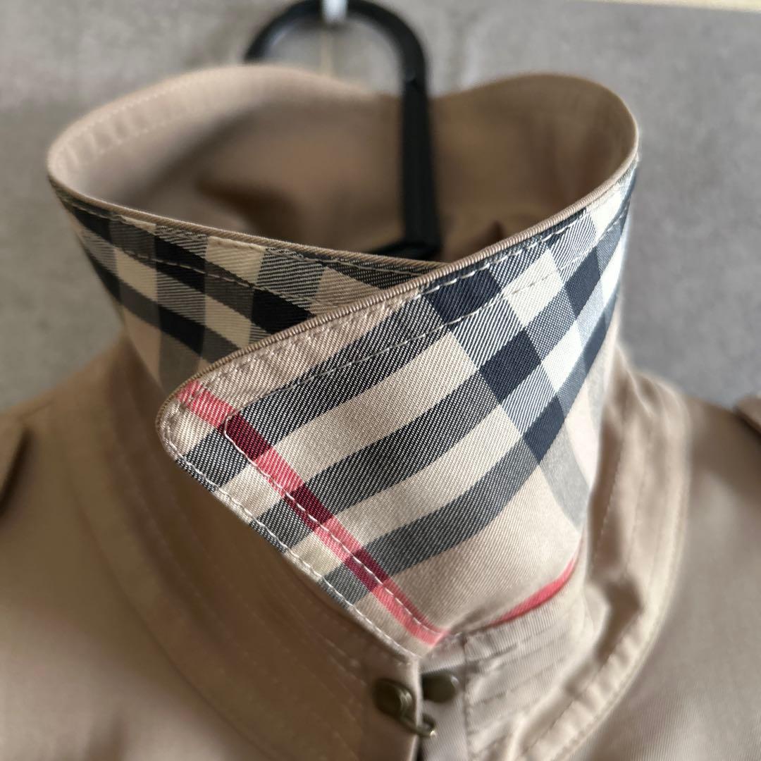 【】バーバリーロンドン トレンチコート ノバチェックライナー ギャバジン