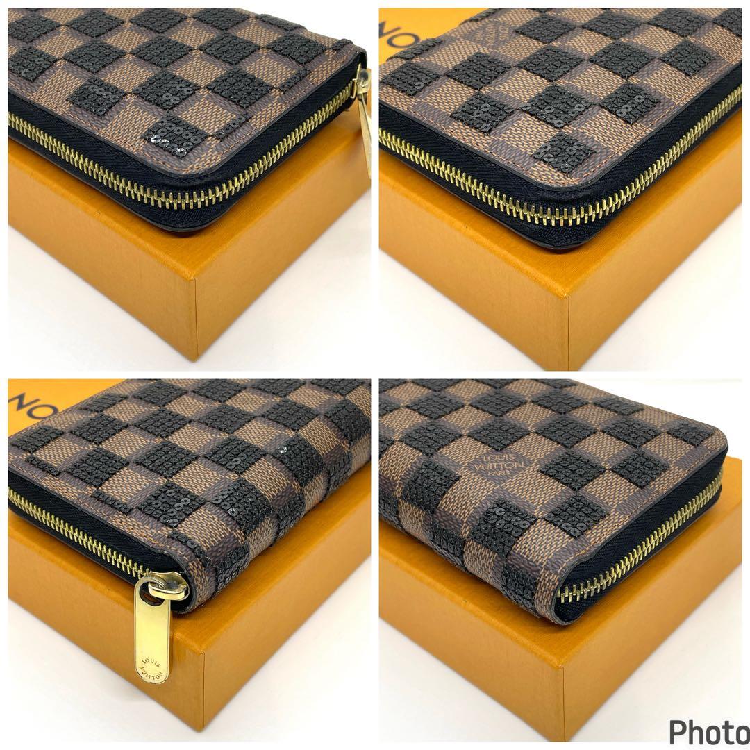 ルイヴィトン ダミエパイエット ジッピーウォレット 長財布