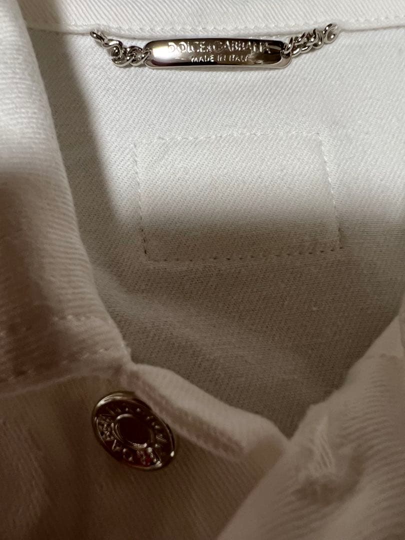 DOLCE&GABBANA ドルガバ メタル釦ストレッチ デニムジャケット 44