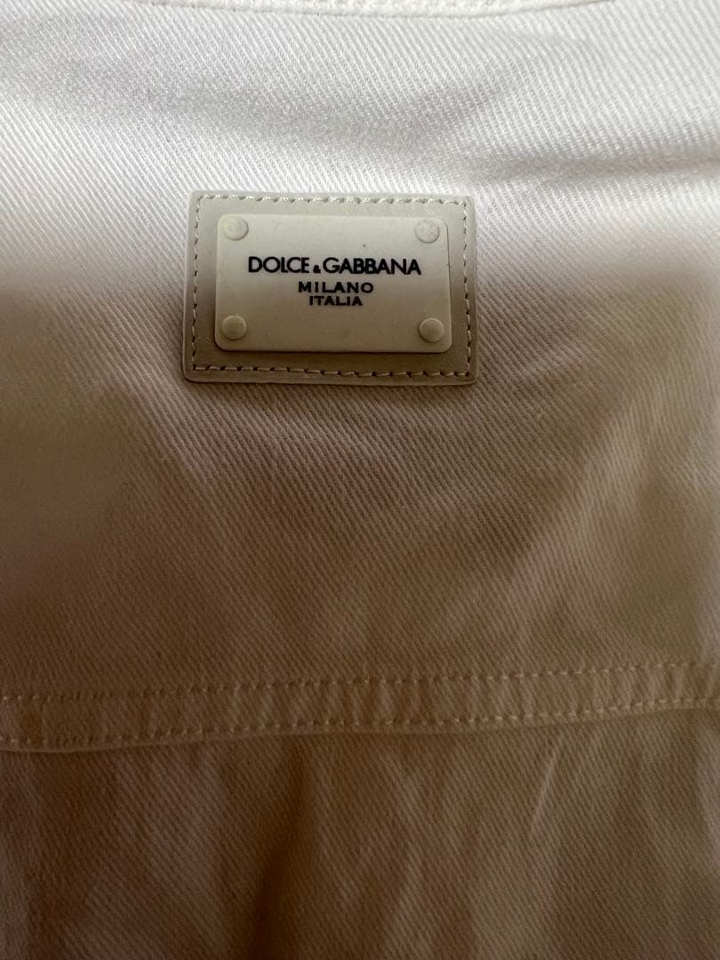 DOLCE&GABBANA ドルガバ メタル釦ストレッチ デニムジャケット 44