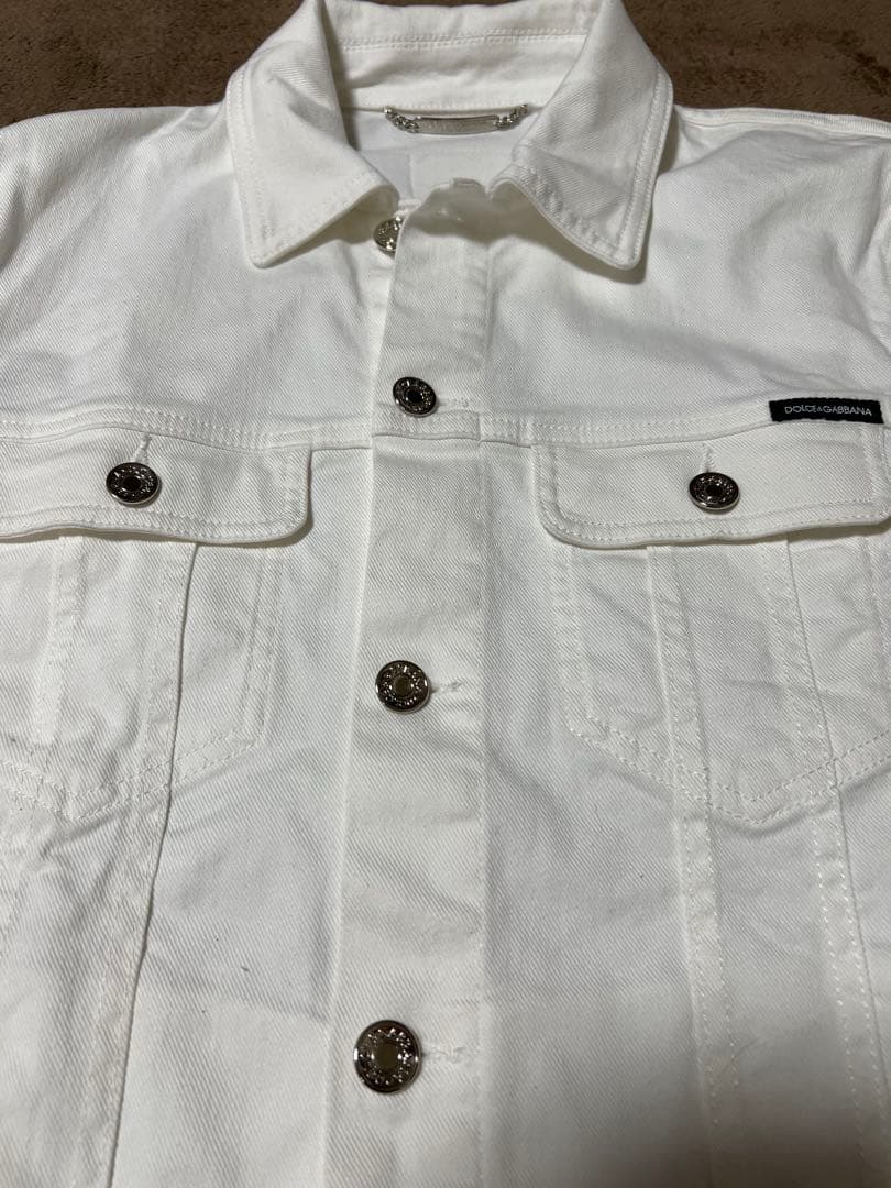 DOLCE&GABBANA ドルガバ メタル釦ストレッチ デニムジャケット 44