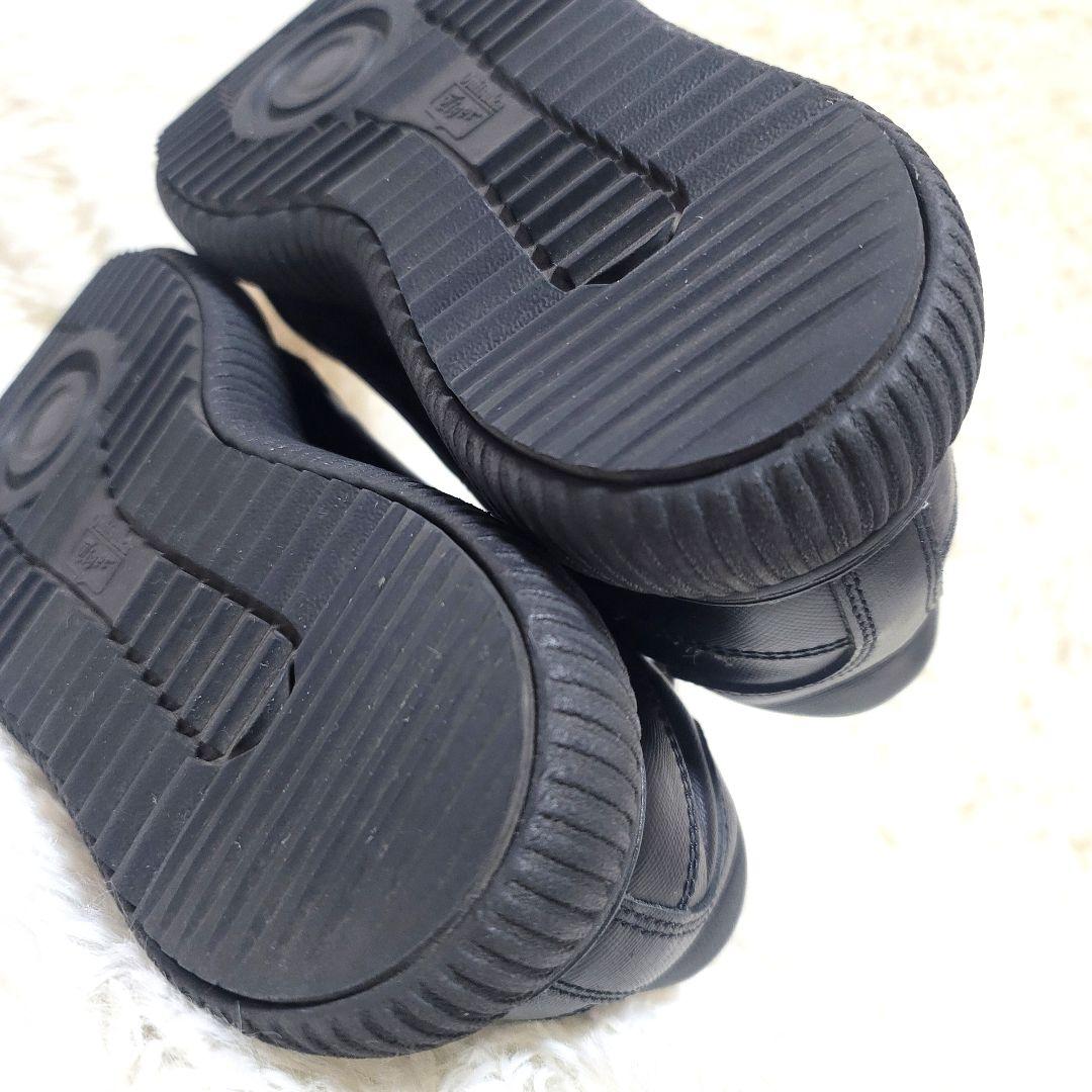 極美品❤️オニツカタイガー デレシティ オールブラック レザー 厚底 24