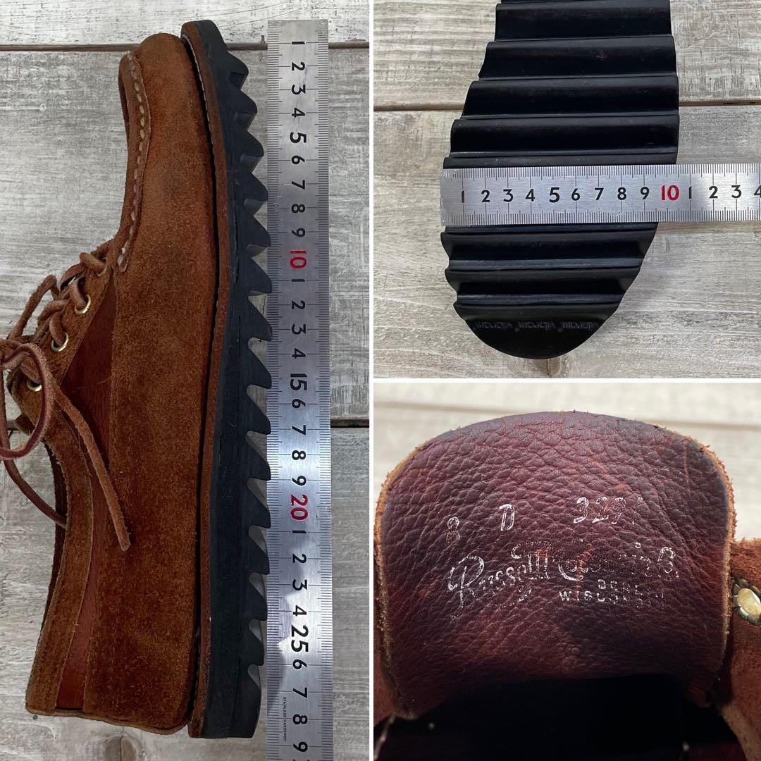 稀少 シャークソール russell moccasin US8D USA製