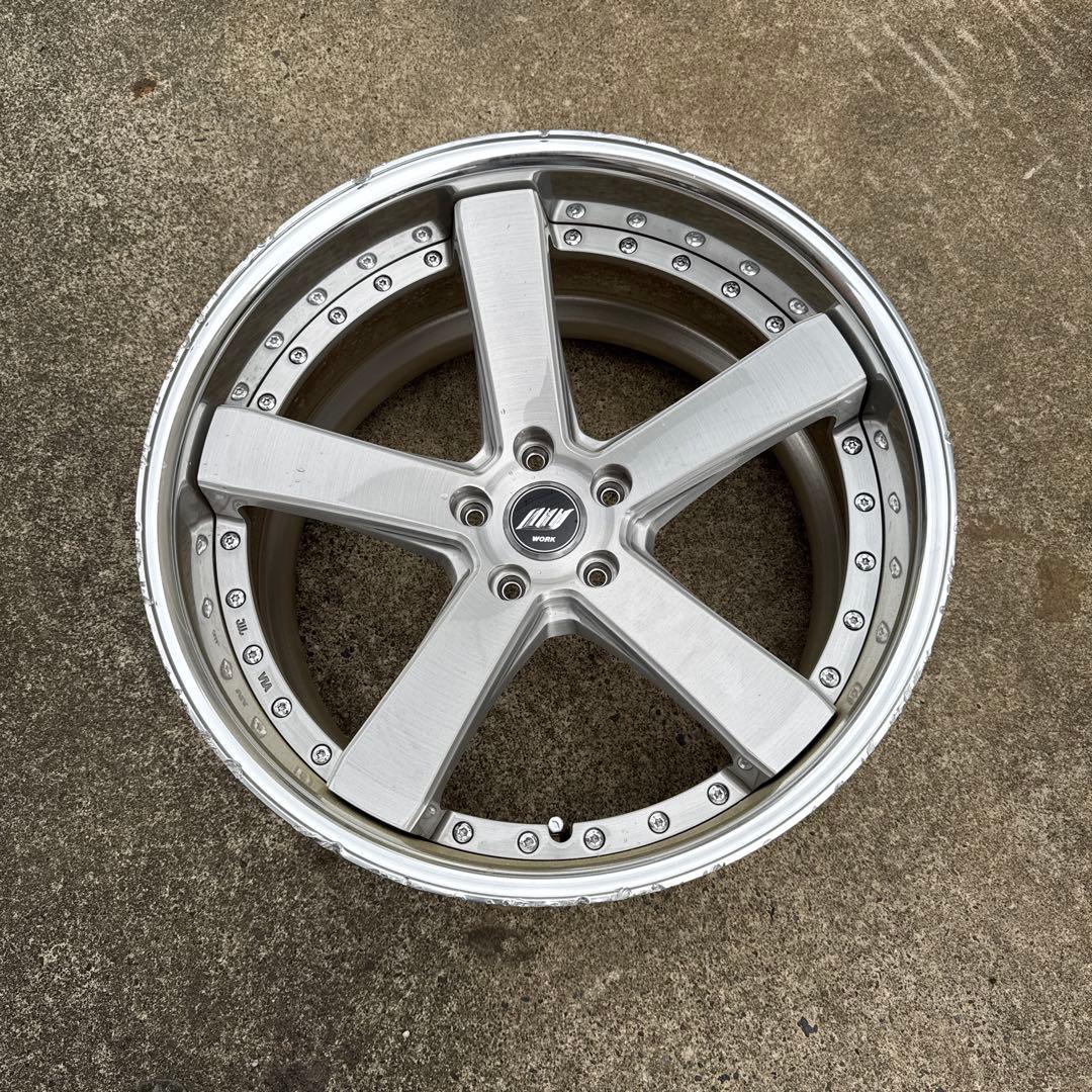 20インチ 10.5J +20 WORK シュバート エモーション 深リム