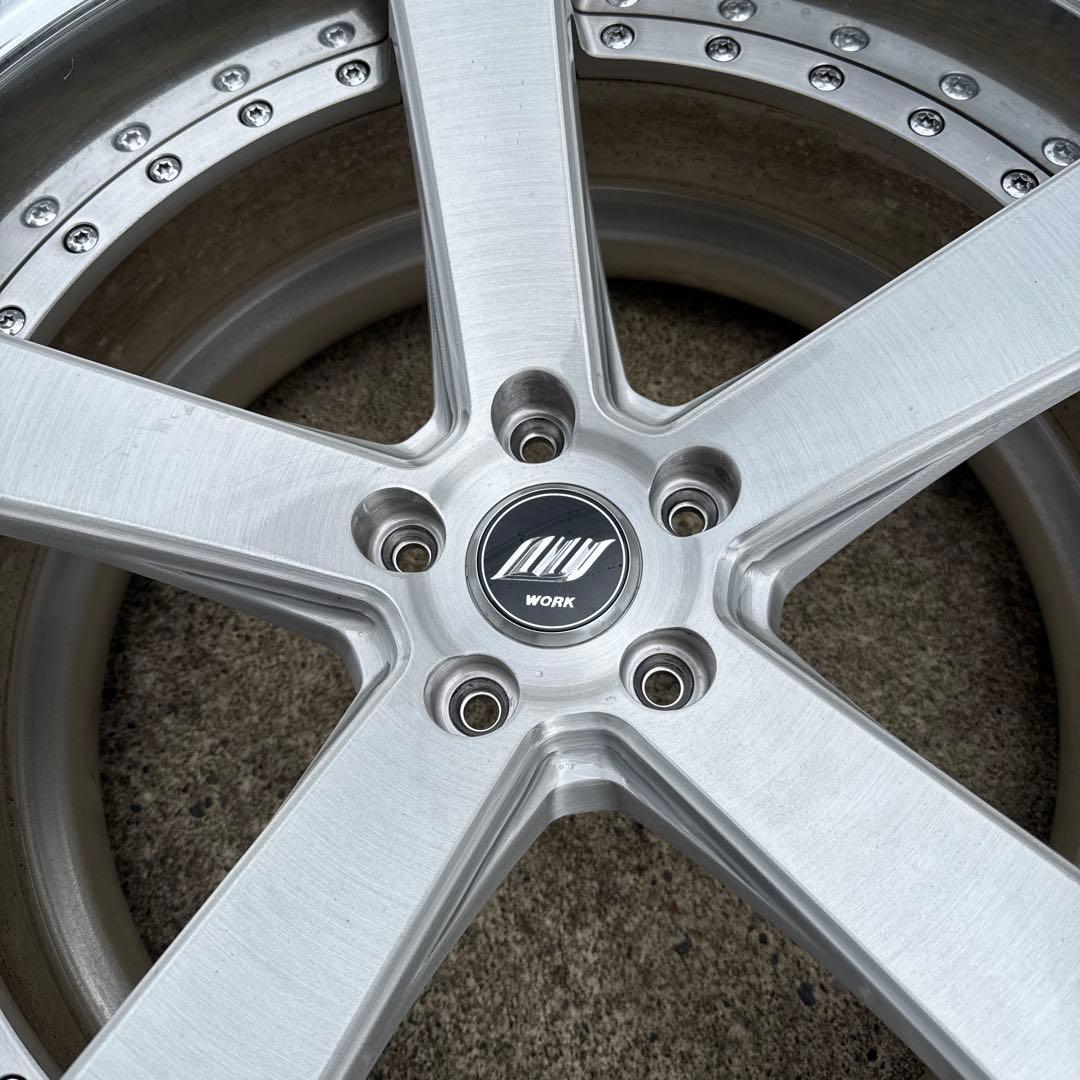 20インチ 10.5J +20 WORK シュバート エモーション 深リム