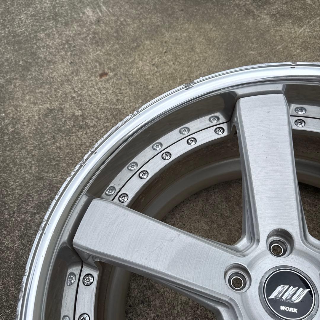 20インチ 10.5J +20 WORK シュバート エモーション 深リム