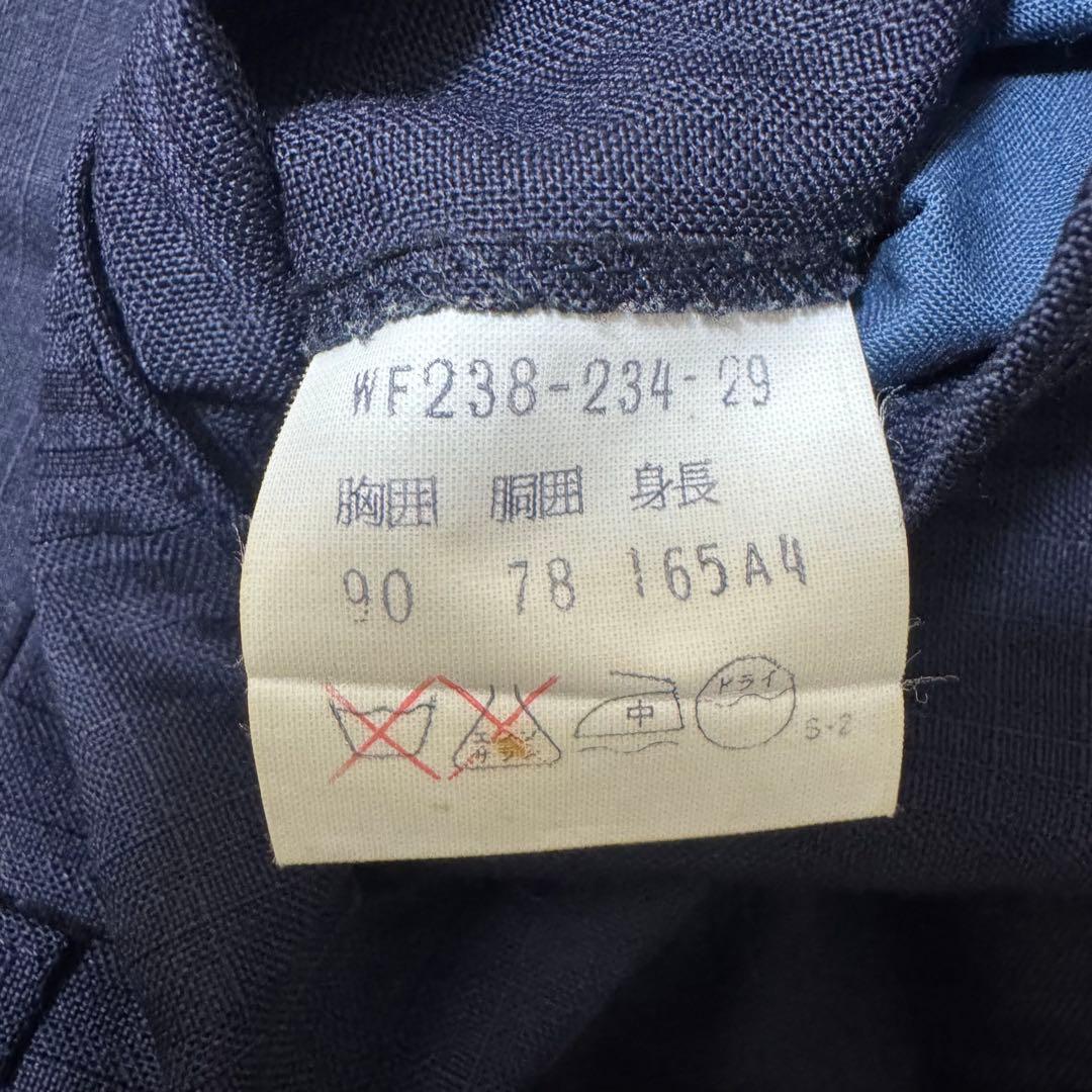 【美品】　Burberry スーツ　セットアップ　ネイビー モヘア　ストライプ