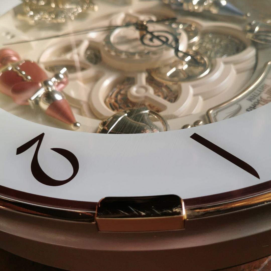 からくり電波時計 スモールワールド 4MN490RH リズム時計