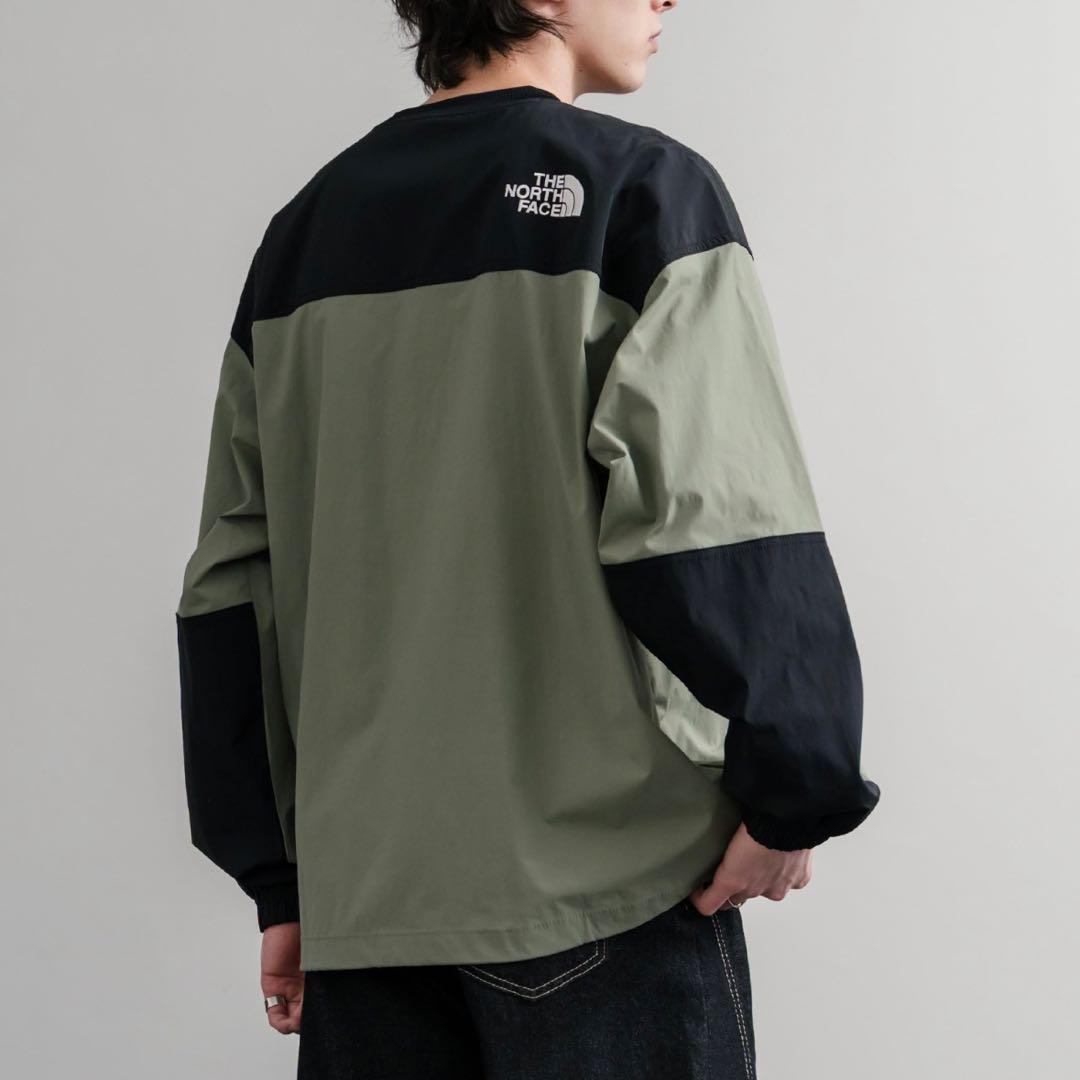 XL＊アルバニークルーネック　カーキ　黒＊ロンT＊ノースフェイス＊韓国限定