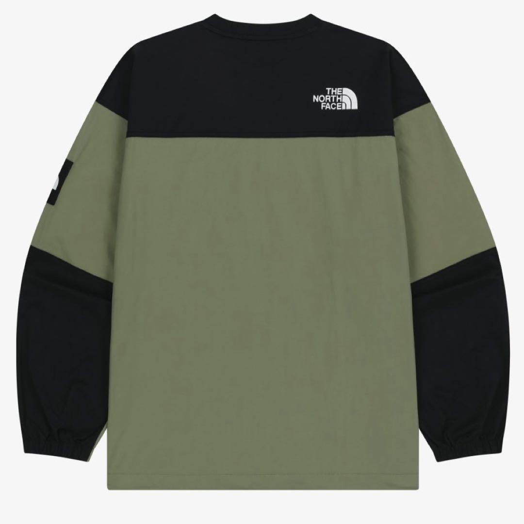 XL＊アルバニークルーネック　カーキ　黒＊ロンT＊ノースフェイス＊韓国限定