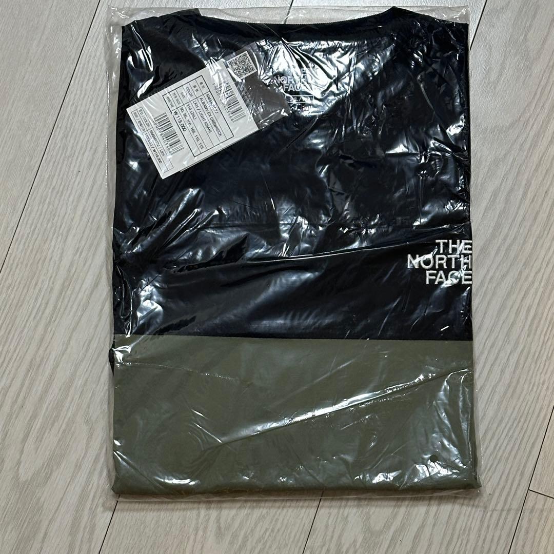 XL＊アルバニークルーネック　カーキ　黒＊ロンT＊ノースフェイス＊韓国限定