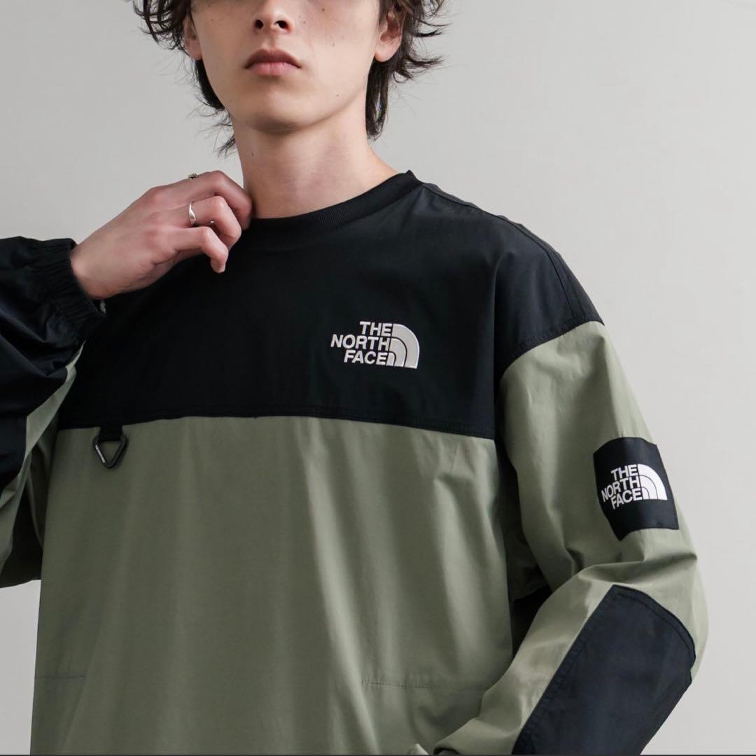 XL＊アルバニークルーネック　カーキ　黒＊ロンT＊ノースフェイス＊韓国限定