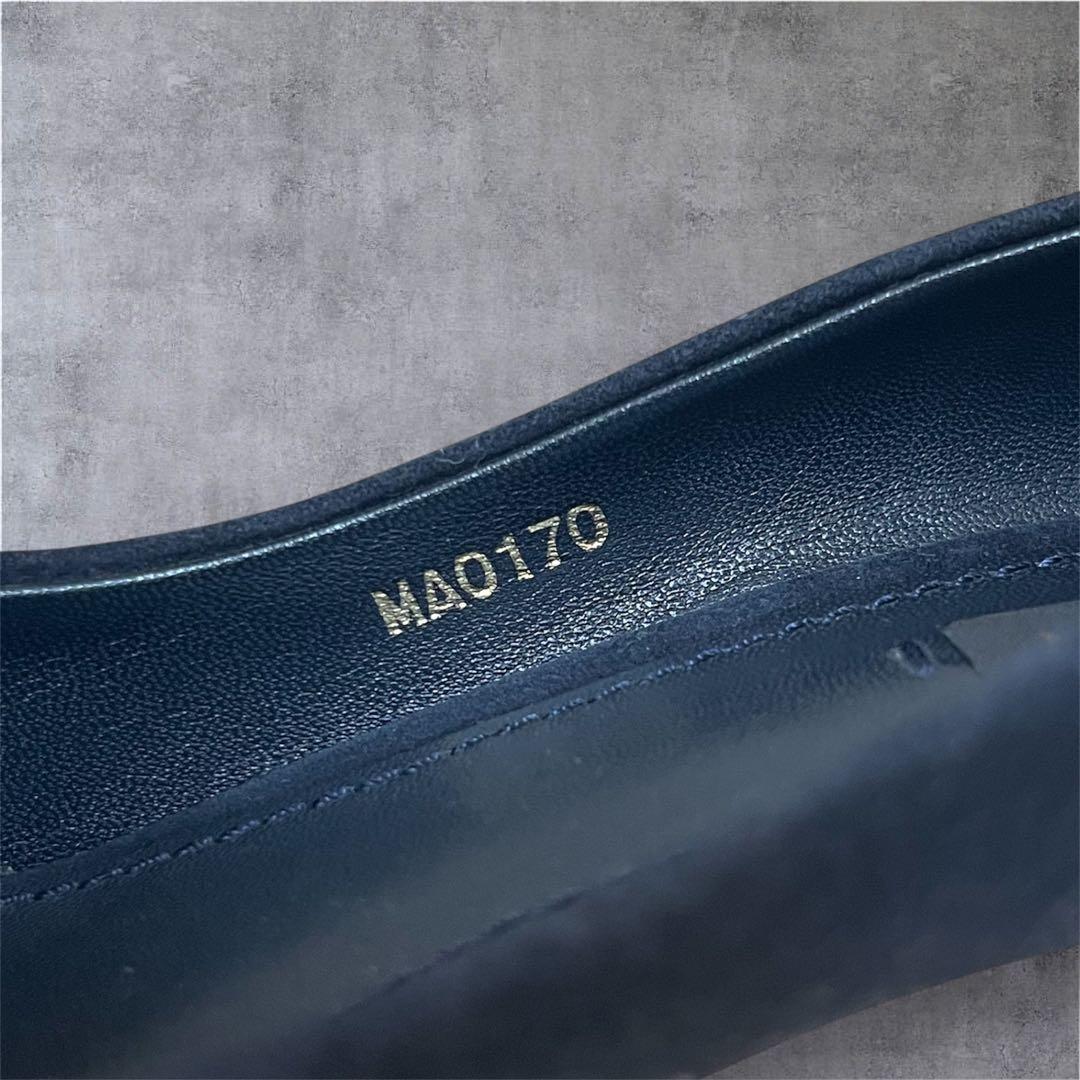 【希少】ルイヴィトン パンプス 39 スエード リボン ネイビー 高級