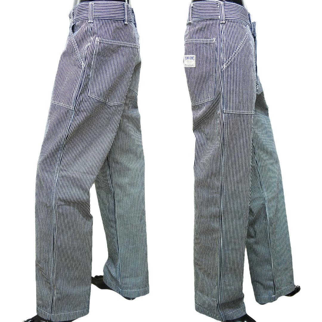 送料無料 児島ジーンズ 42インチ RNB-1201 パンツ ヒッコリー AWH