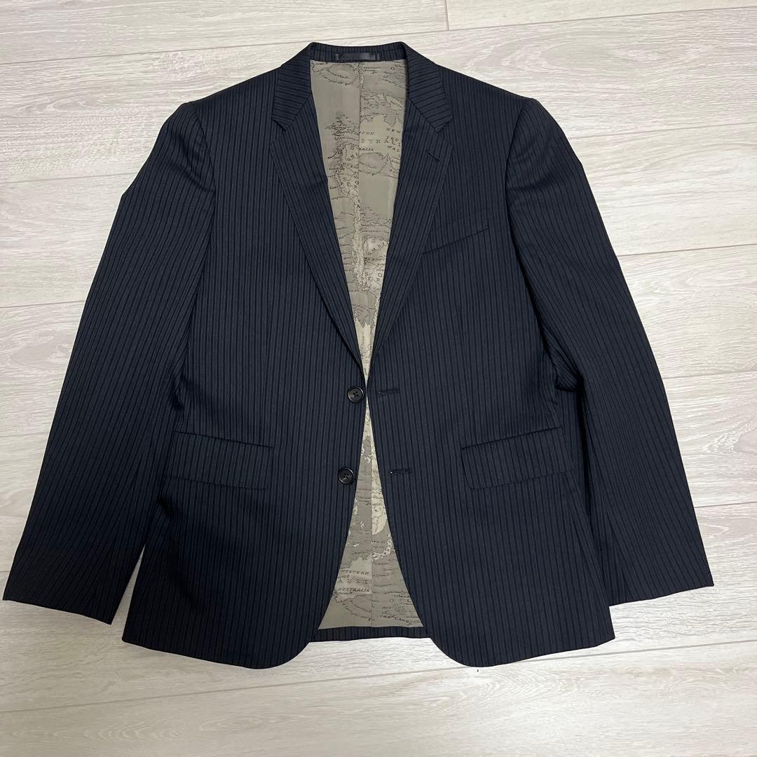 Paul Smith ネイビー ストライプ ビジネススーツ