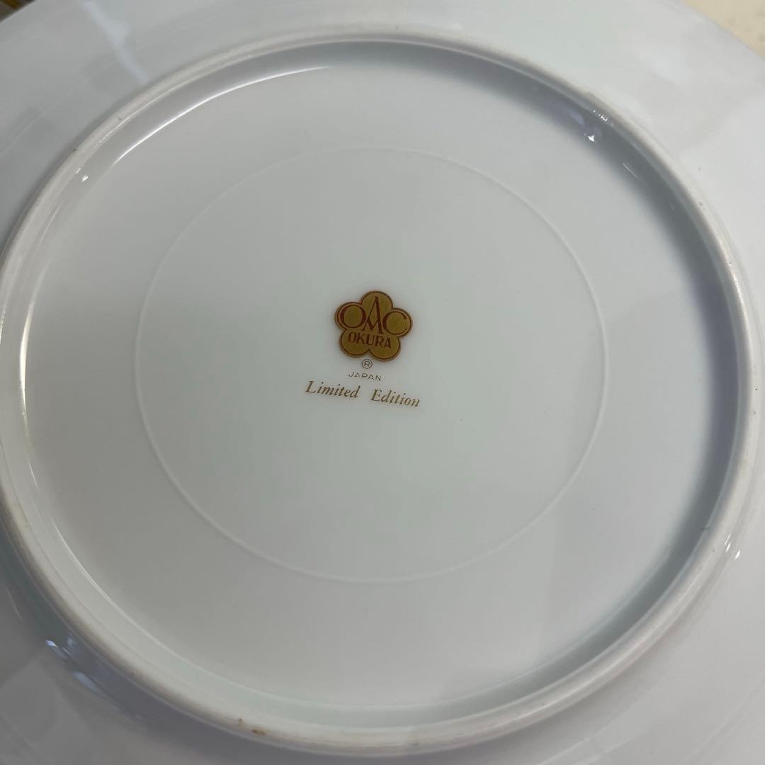 大倉陶園⭐️ケーキ皿⭐️Limited Edition⭐️ハンドペイント⭐️野の花⭐️6枚