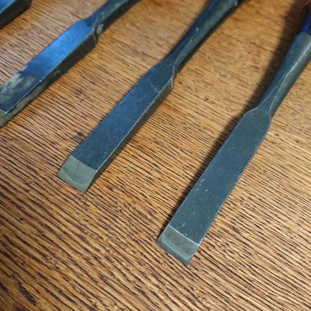 秀丸 ☆ 追入 鑿 平 ６本セット ３分 ４分 のみ ノミ 彫刻 大工道具 鉋