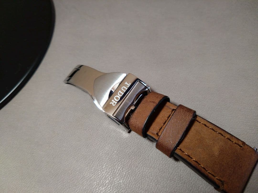 TUDOR　ブラックベイ58　純正レザーベルト　Dバックル