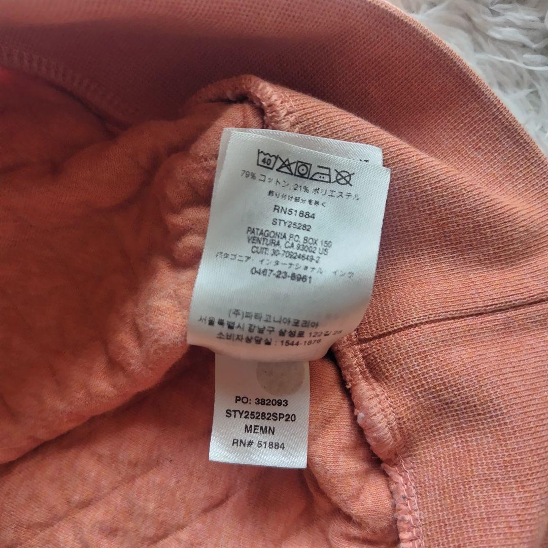 美品 Patagonia オーガニック コットン スナップt オレンジ S
