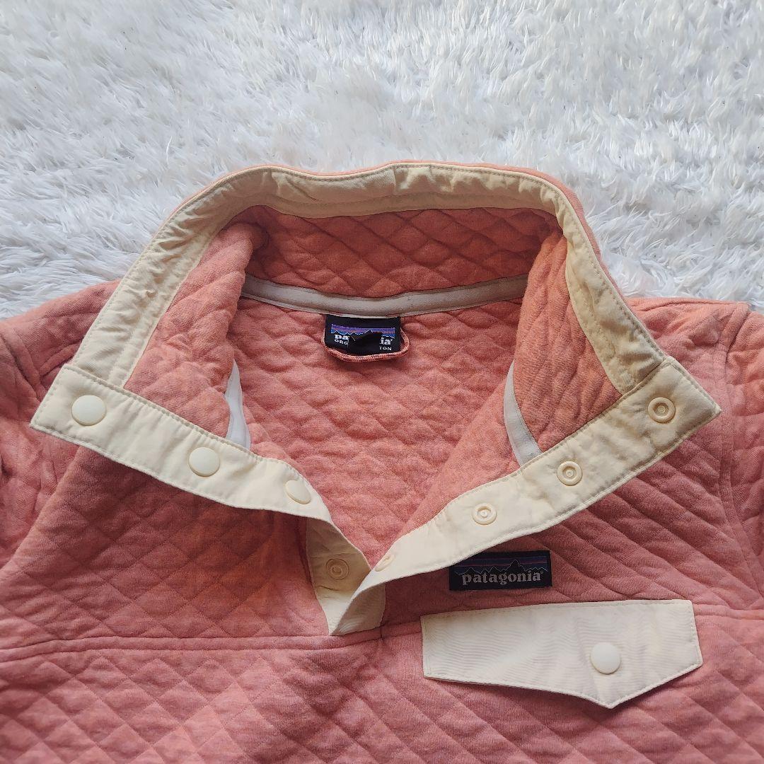 美品 Patagonia オーガニック コットン スナップt オレンジ S
