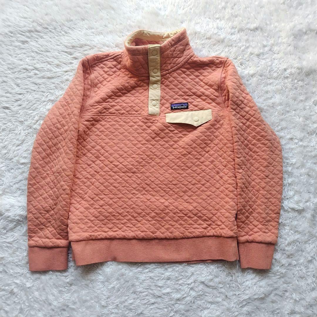 美品 Patagonia オーガニック コットン スナップt オレンジ S
