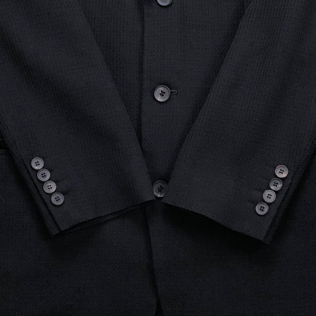 美品 メンズティノラス 3ピース スーツ セットアップ Sサイズ 凹凸 黒