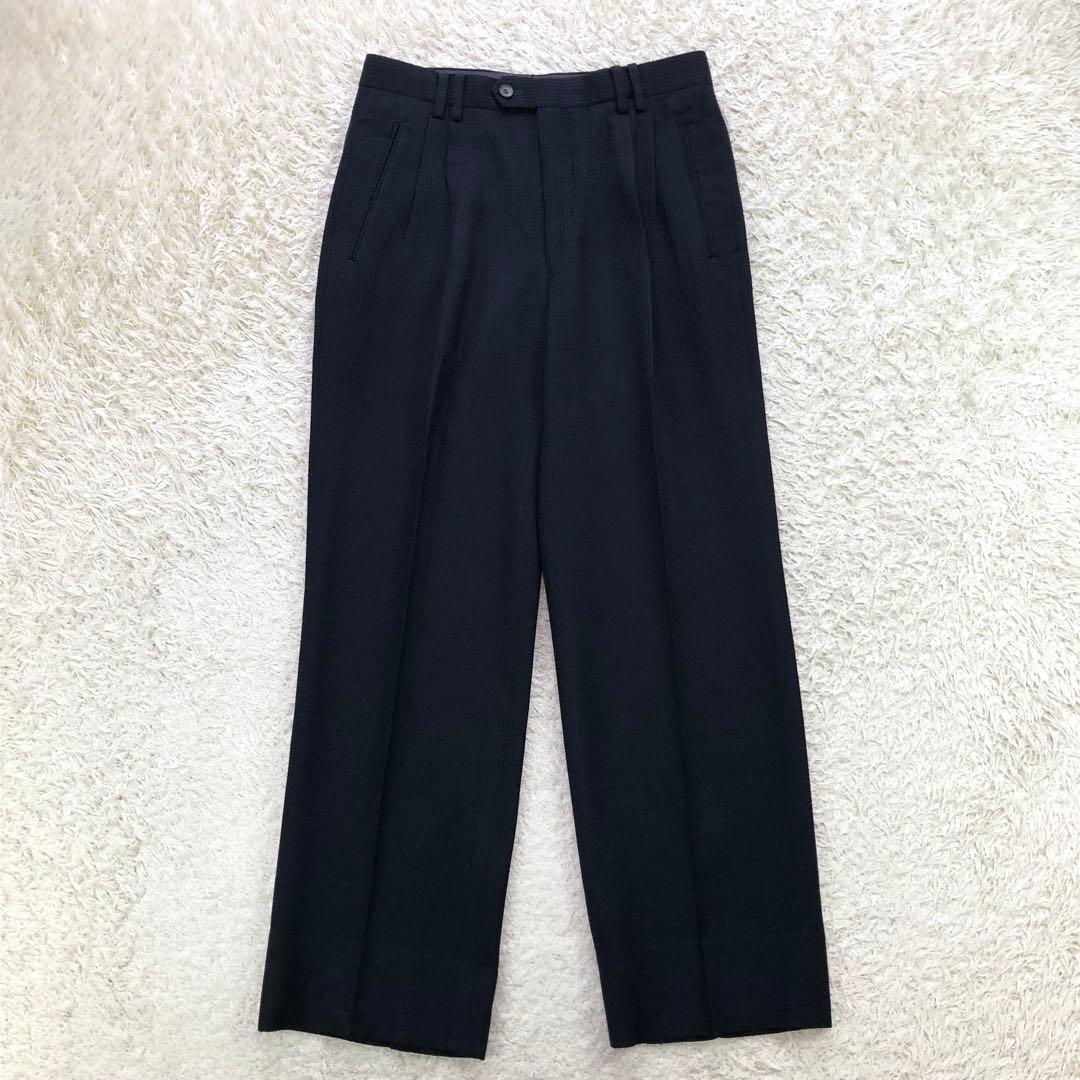 美品 メンズティノラス 3ピース スーツ セットアップ Sサイズ 凹凸 黒