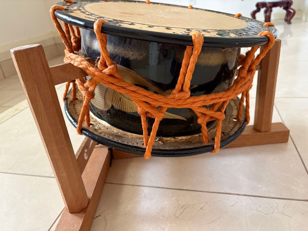 締太鼓 バチ2組付き　送料込み