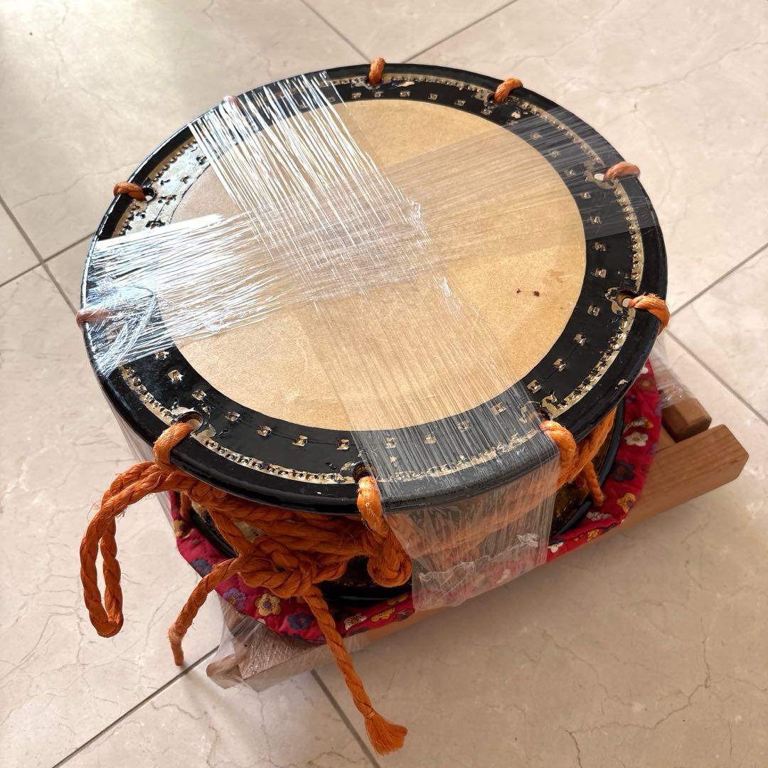 締太鼓 バチ2組付き　送料込み