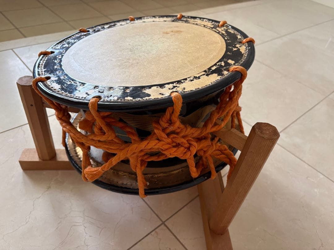 締太鼓 バチ2組付き　送料込み