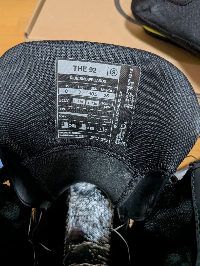 RIDE THE 92 26cm 25-26モデル（最新モデル）