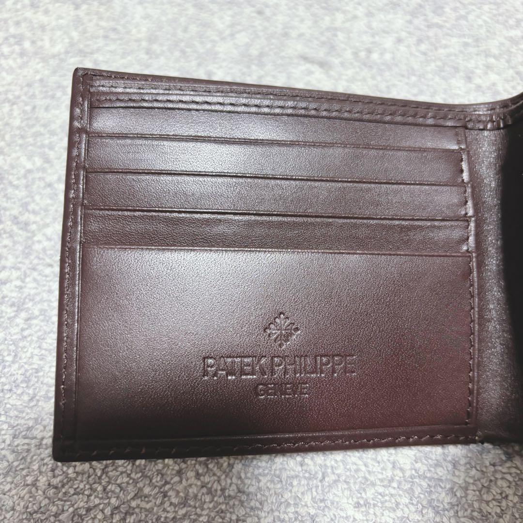 【新品未使用】PATEK PHILIPPE GENEVE 2つ折り財布　ブラウン