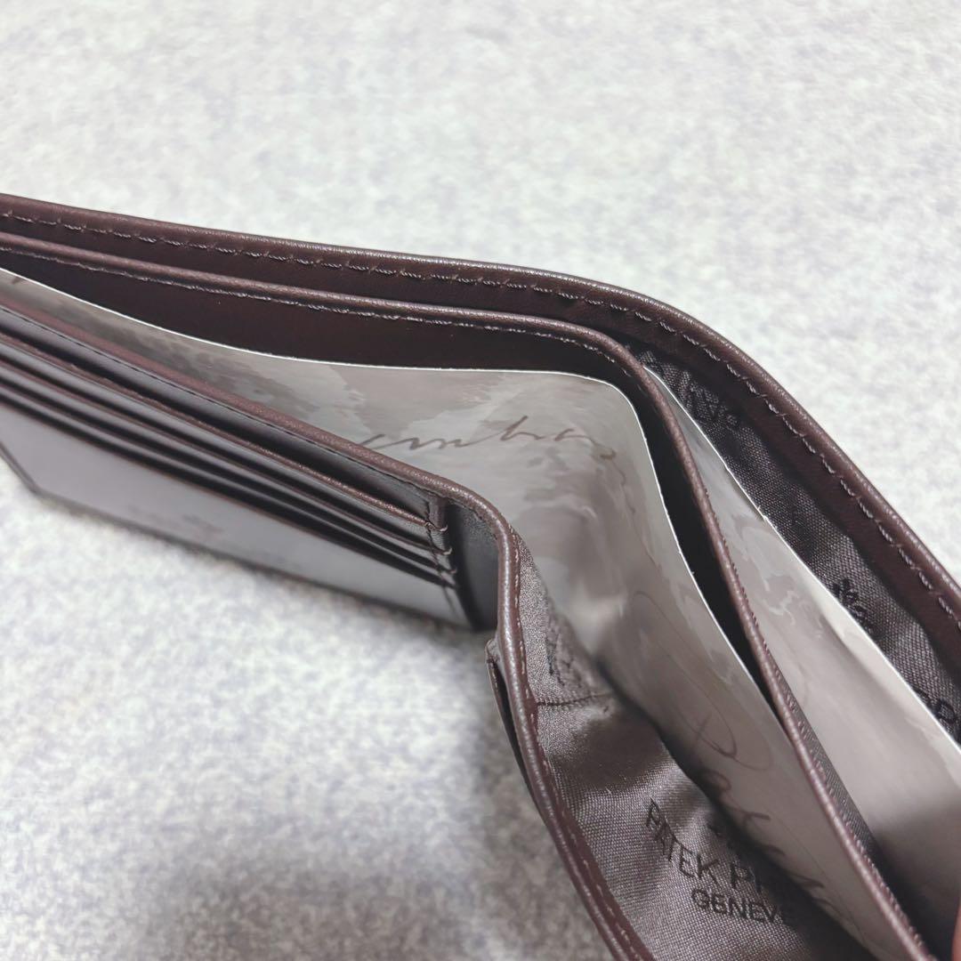 【新品未使用】PATEK PHILIPPE GENEVE 2つ折り財布　ブラウン
