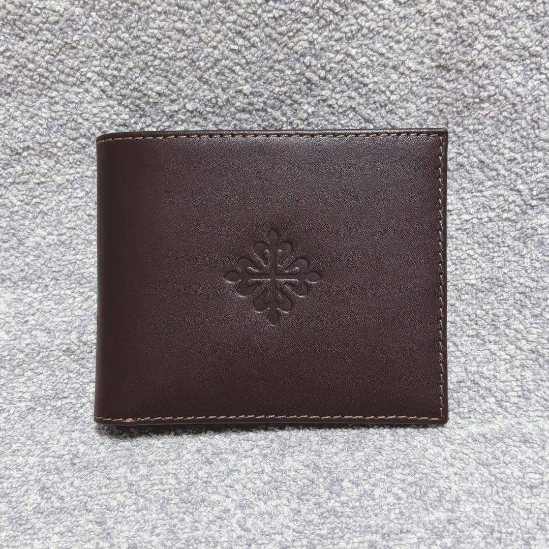 【新品未使用】PATEK PHILIPPE GENEVE 2つ折り財布　ブラウン