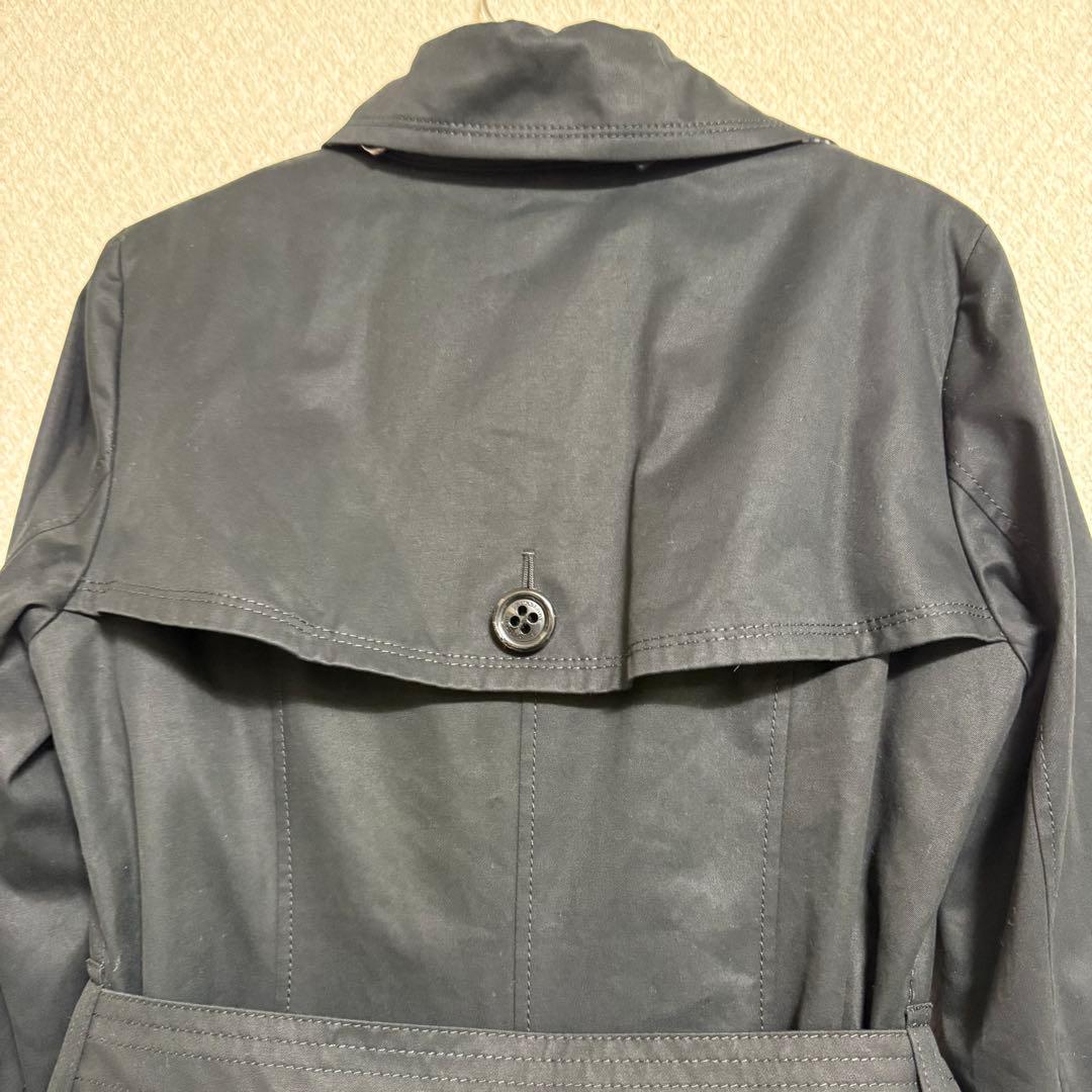 極美品✨️ BURBERRY トレンチコート 女優襟 黒 ベルト ダブルボタン