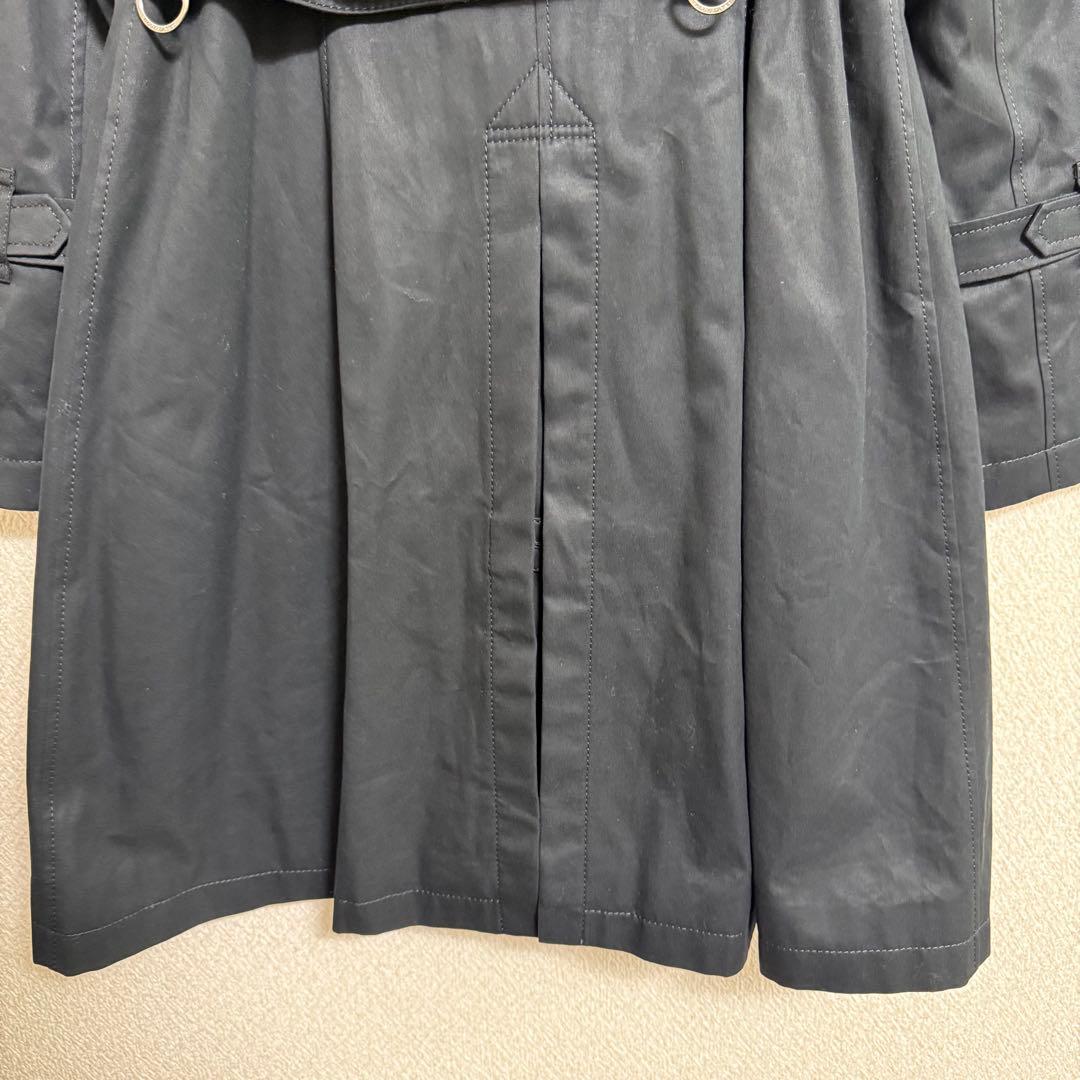 極美品✨️ BURBERRY トレンチコート 女優襟 黒 ベルト ダブルボタン