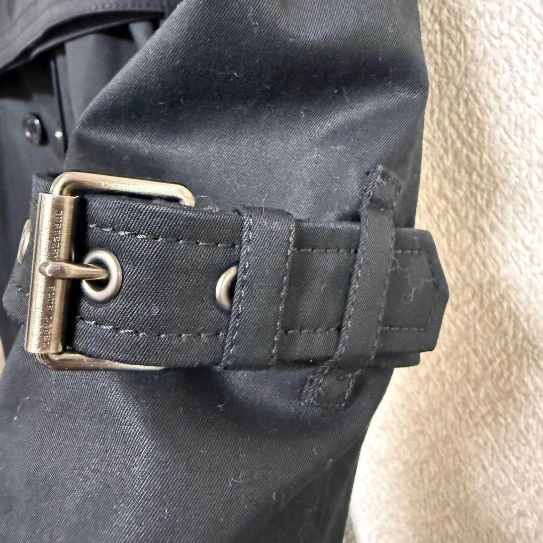 極美品✨️ BURBERRY トレンチコート 女優襟 黒 ベルト ダブルボタン