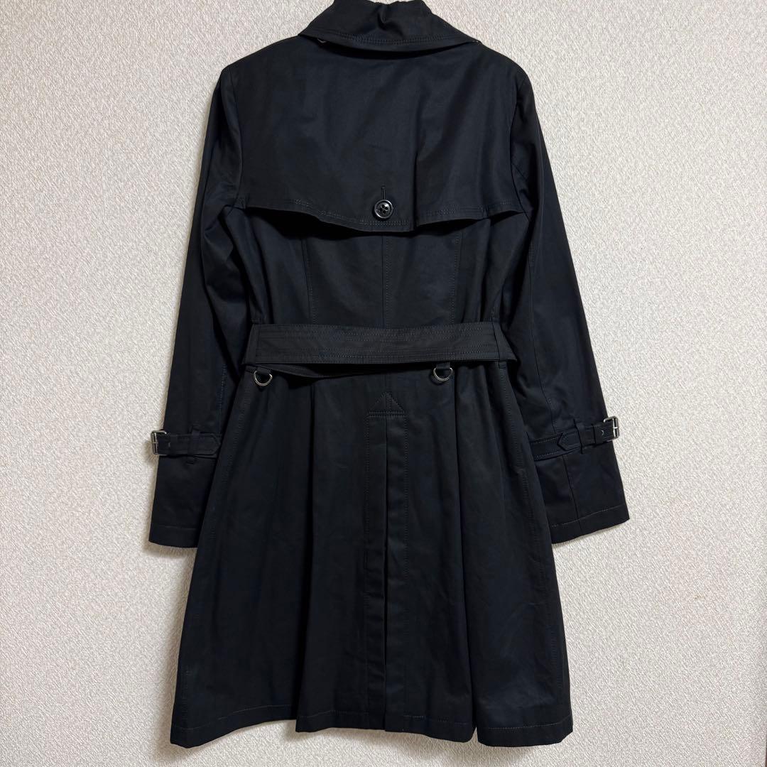 極美品✨️ BURBERRY トレンチコート 女優襟 黒 ベルト ダブルボタン