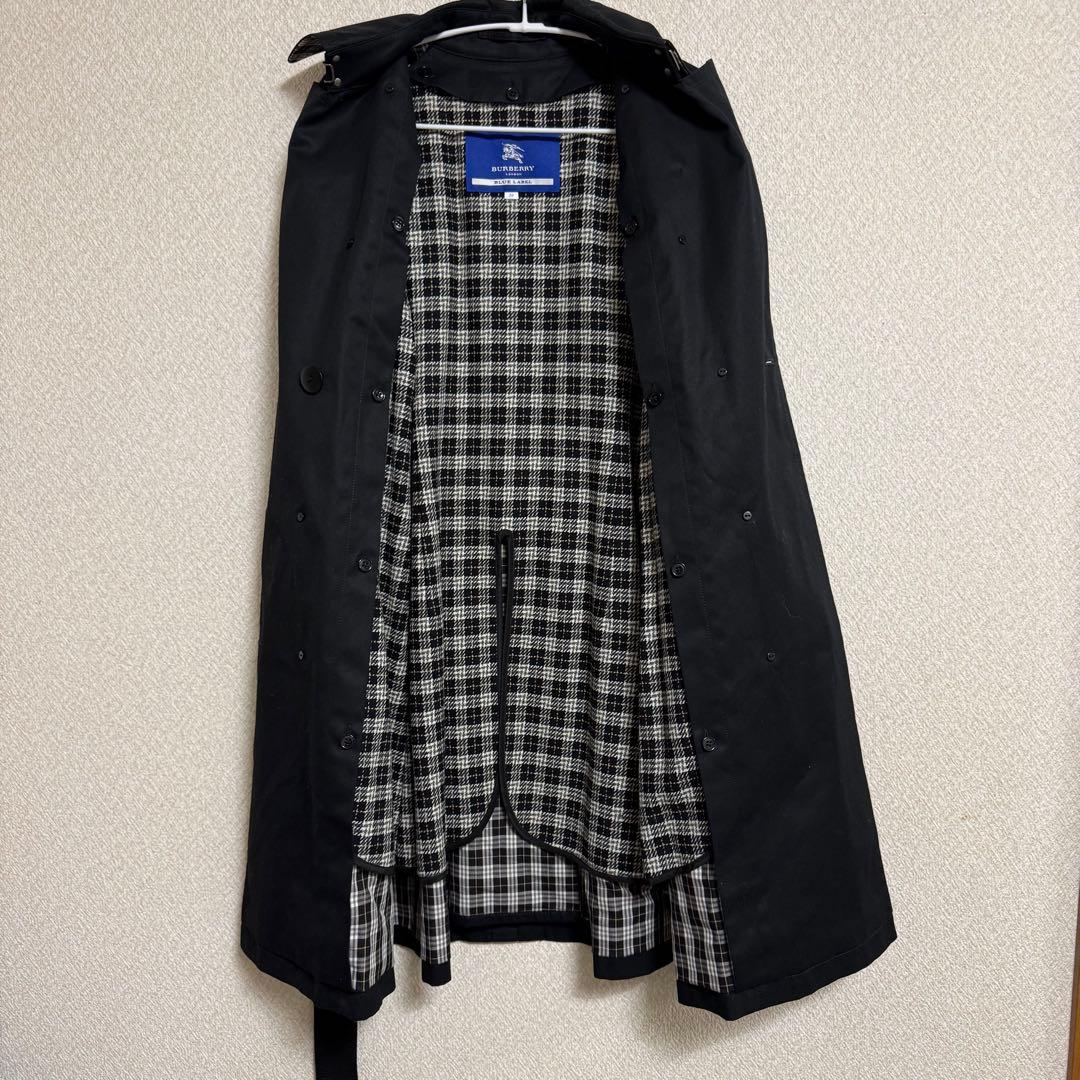 極美品✨️ BURBERRY トレンチコート 女優襟 黒 ベルト ダブルボタン
