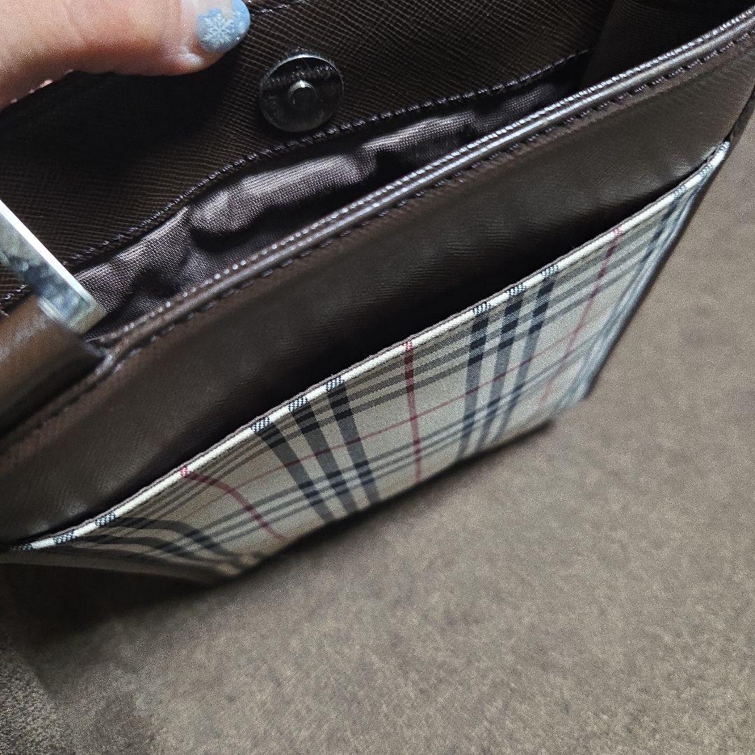 BURBERRY チェック柄ショルダーバッグ