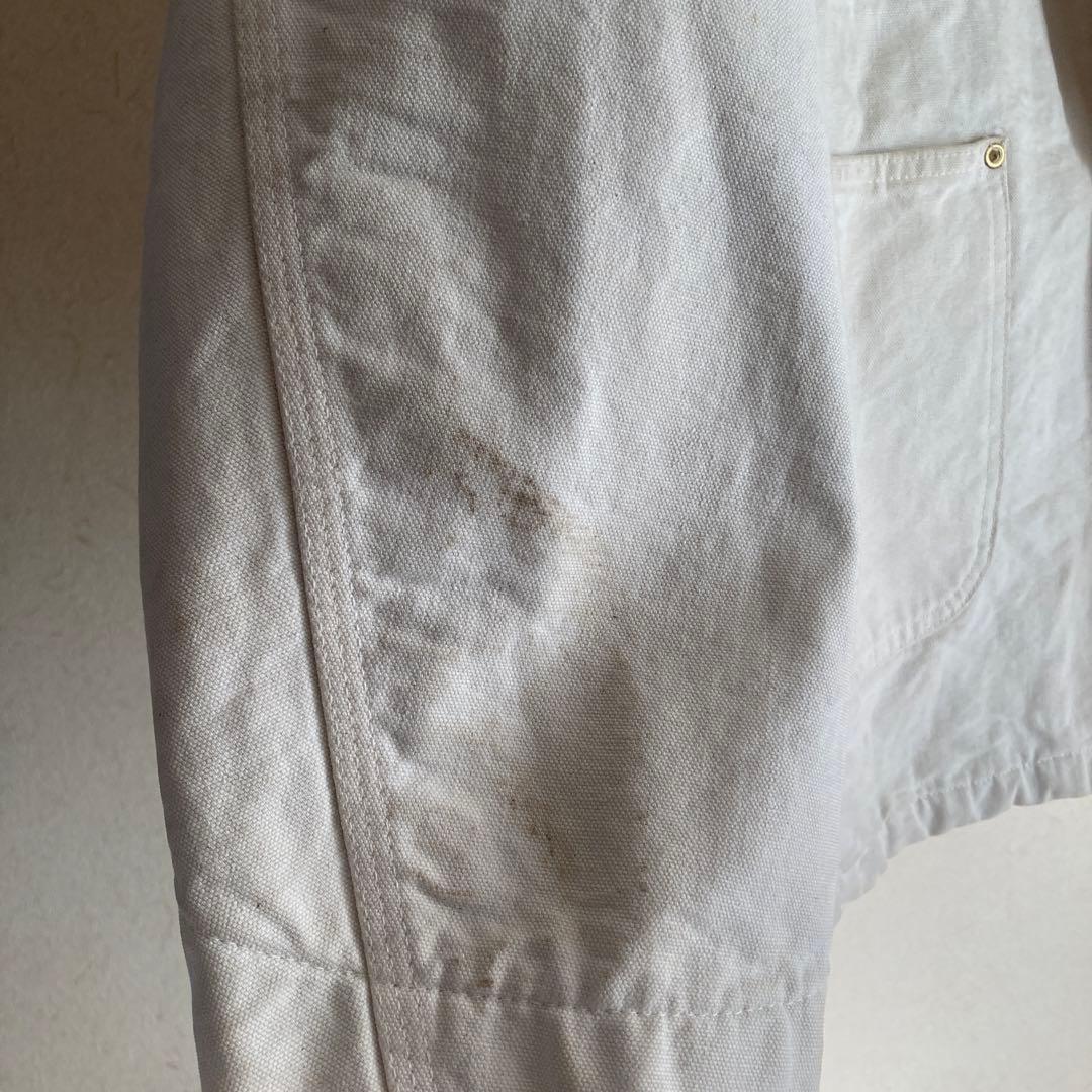 【USA製】Carhartt100Yearsカバーオール42 白L