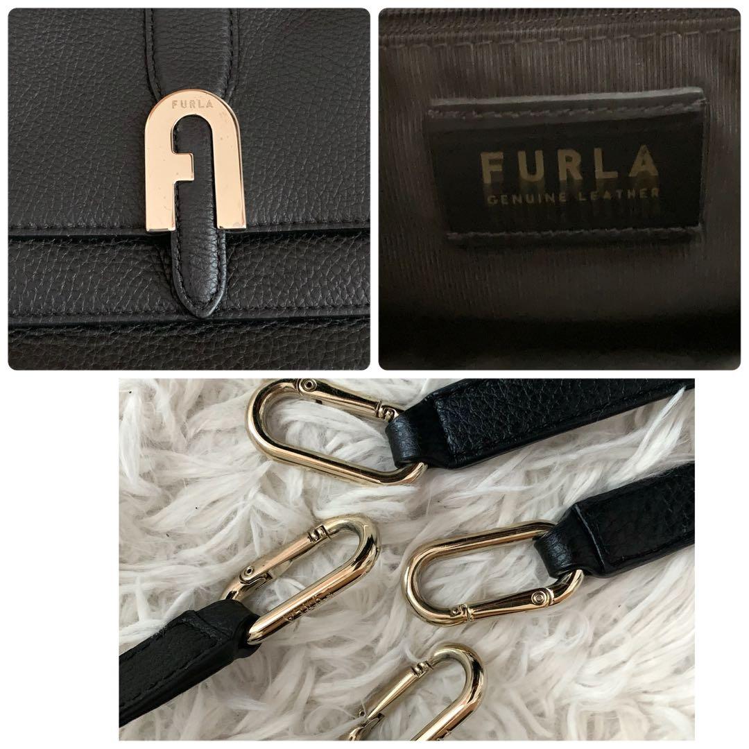 極美品✨フルラ ソフィア 2way ショルダーバッグ レザー ロゴ 金具 付属品