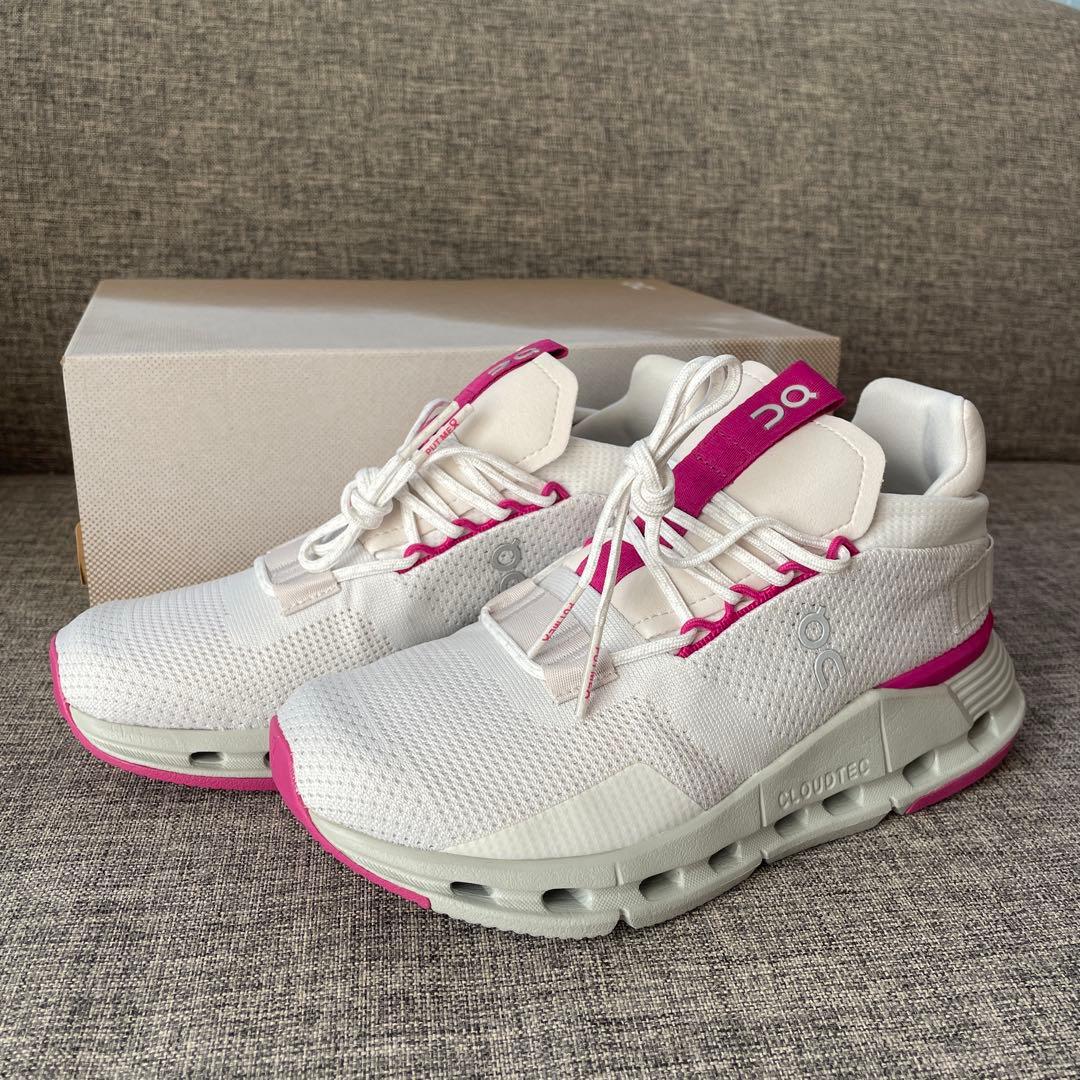 On Cloudnova ホワイト/ピンク スニーカー　新品未使用