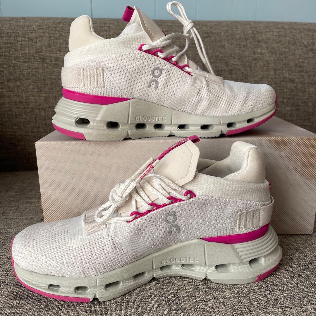 On Cloudnova ホワイト/ピンク スニーカー　新品未使用