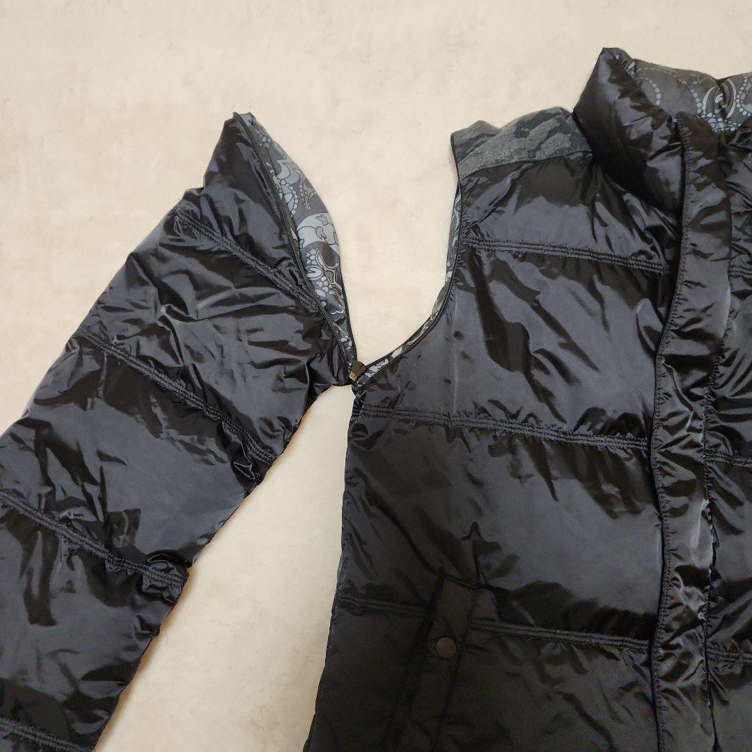 ダンスウィズドラゴン　リバーシブル　ダウンジャケット　ブルゾン　ダウン80%