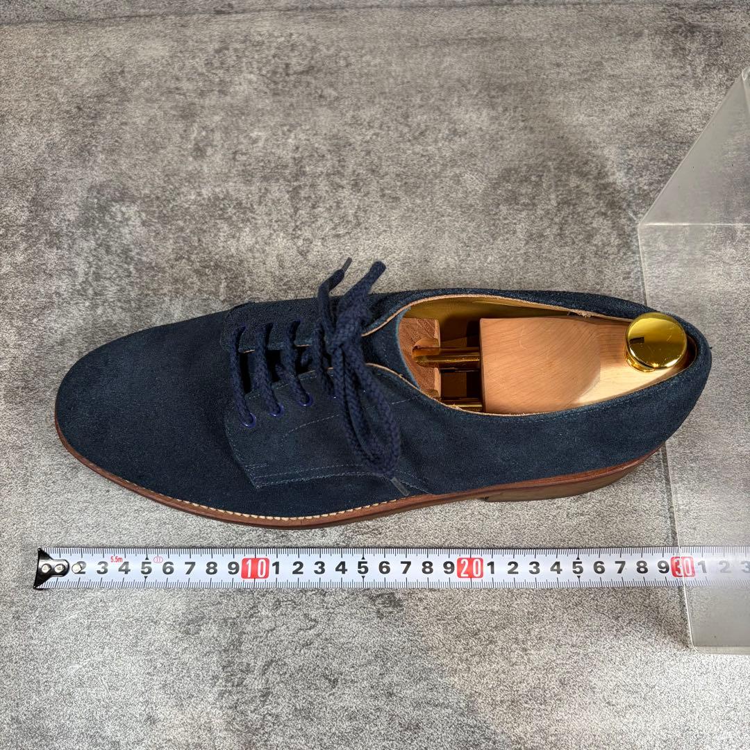 美品　REGAL リーガル　プレーントゥ　スエード　ネイビー　25.5cm